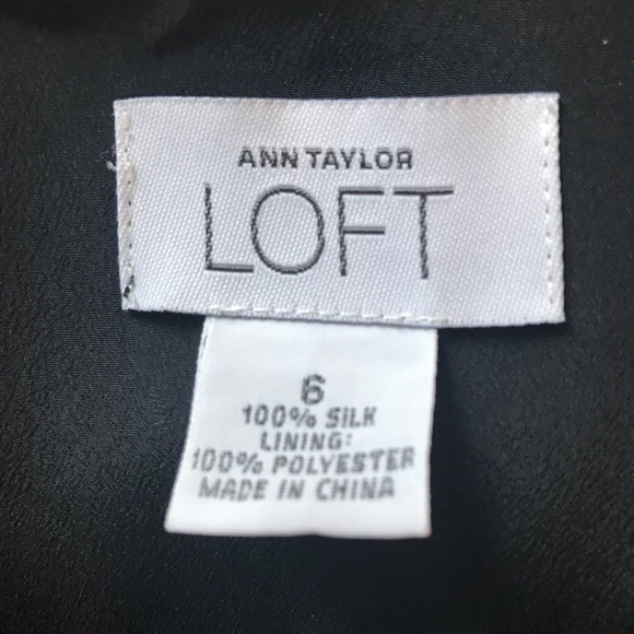 Ann Taylor Loft Black Cocktail Dress Size 6 - Picture 7 of 8